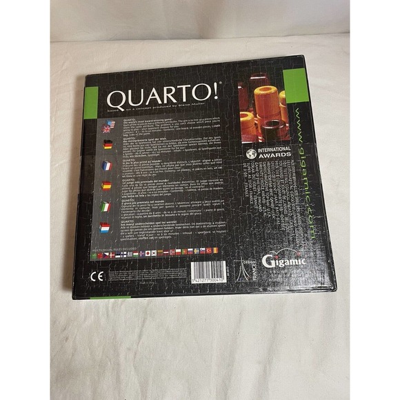 QUARTO! Vintage 1991 Gigamic Wooden Board Block Strategy Board Game COMPLETE - Picture 2 of 4
